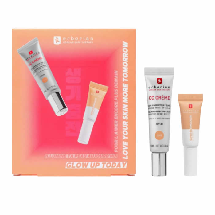 Erborian CC Crème Colour Correcting Cream Spf30 Doré 15ml Set 2 Artikel