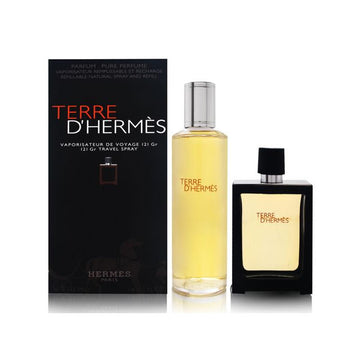Terre D'hermes Eau De Parfum Spray Nachfüllbar 30ml Set 2 Artikel