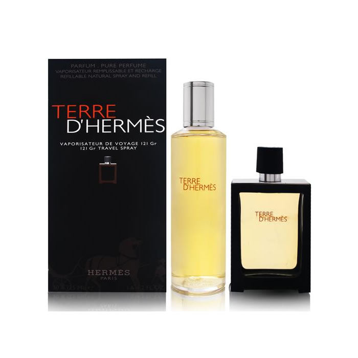 Terre D'hermes Eau De Parfum Spray Nachfüllbar 30ml Set 2 Artikel
