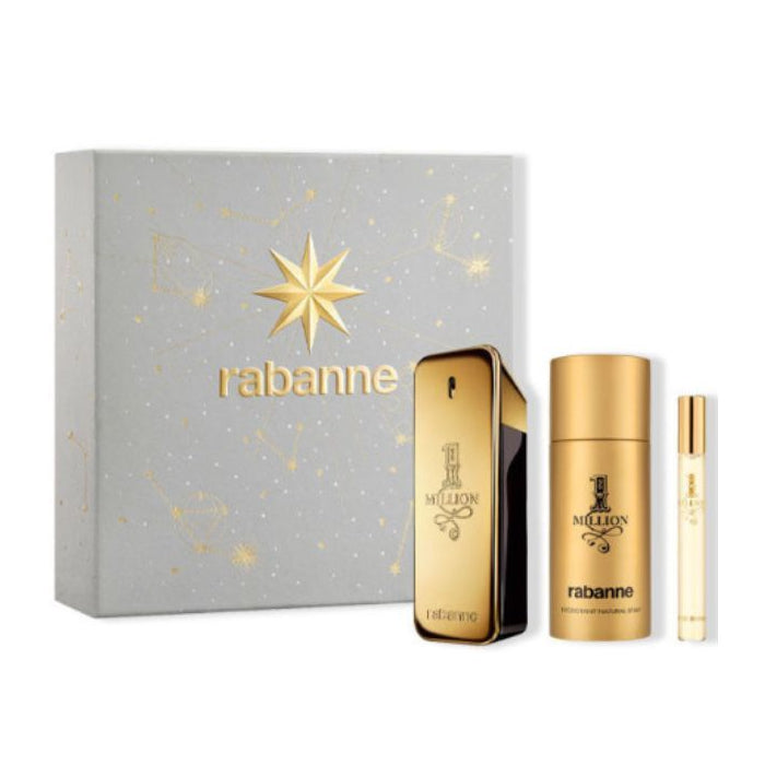 Rabanne 1 Million Eau De Toilette Spray 100ml Set 3 Artikel