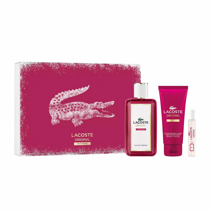 Lacoste Original Intense Eau De Parfum Spray 100ml Set 3 Artikel