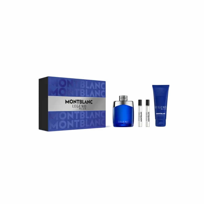 Montblanc Legend Blue Eau De Parfum Spray 100ml Set 4 Artikel