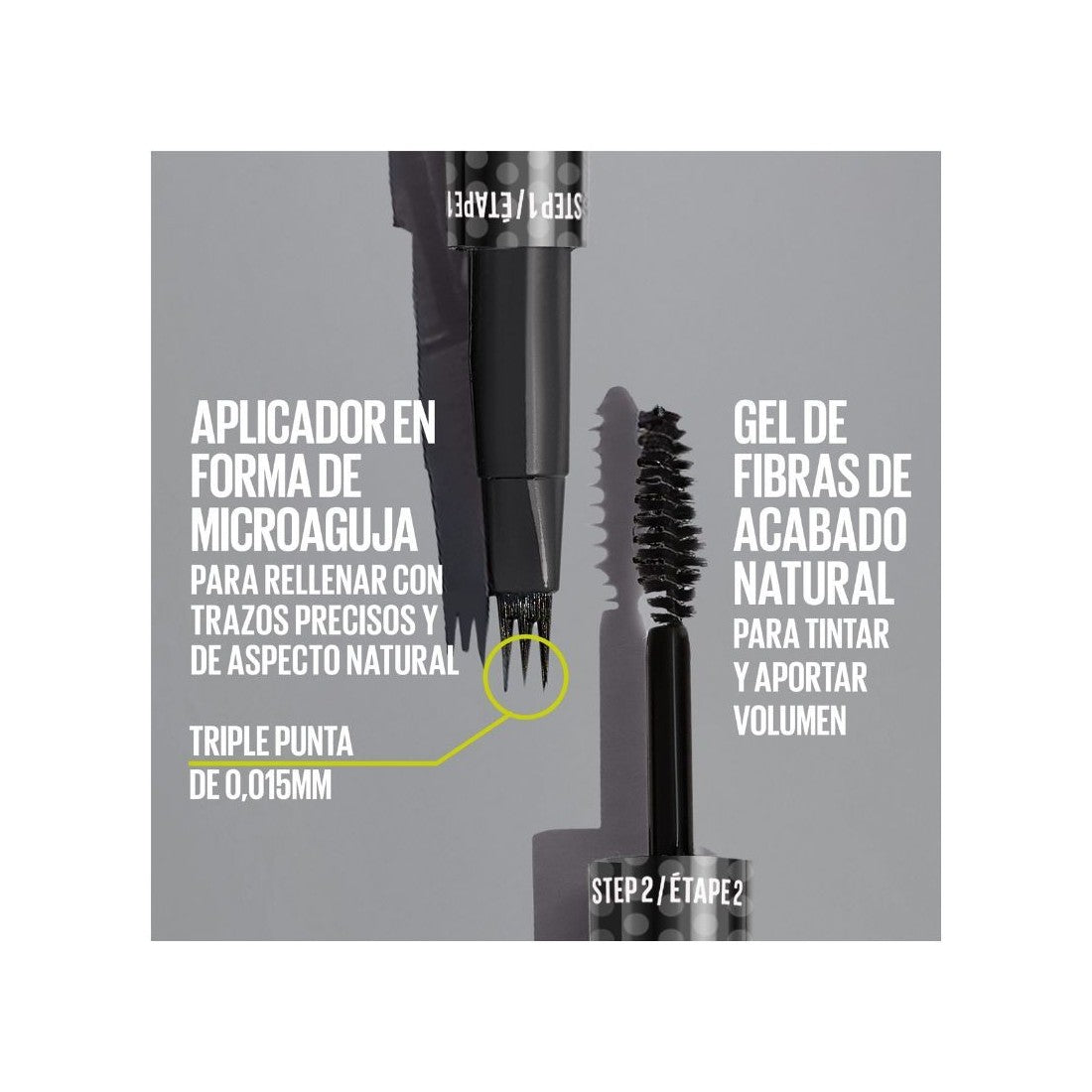 Maybelline Brow Insert Medium Brown 1 U
