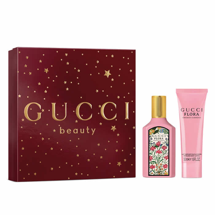 Gucci Flora Gorgeous Gardenia Eau De Parfum Spray 50ml Set 2 Artikel