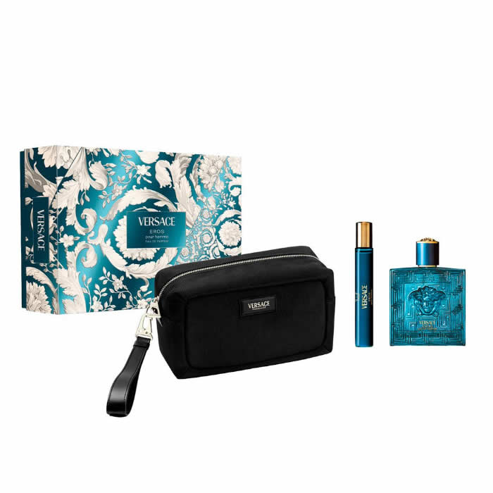 Versace Eros Eau De Parfum Spray 100ml Set 3 Artikel