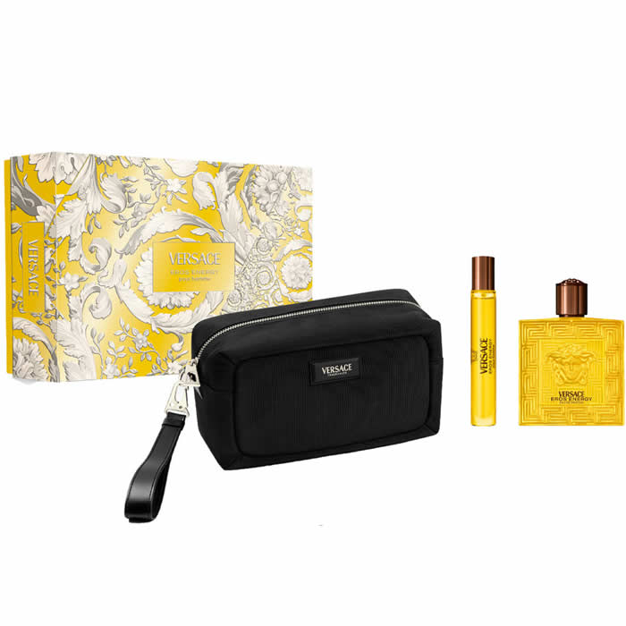 Versace Eros Energy Pour Homme Eau De Parfum Spray 100ml Set 3 Artikel