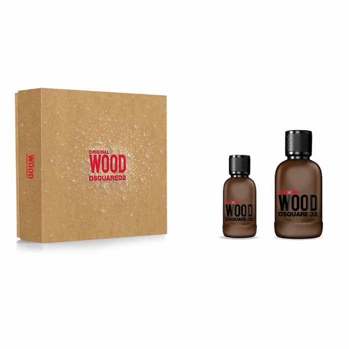 Dsquared2 Original Wood Eau De Parfum Spray 100ml Set 2 Artikel