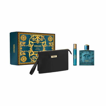 Versace Eros Pour Homme Eau De Parfum Spray 100ml Set 3 Artikel