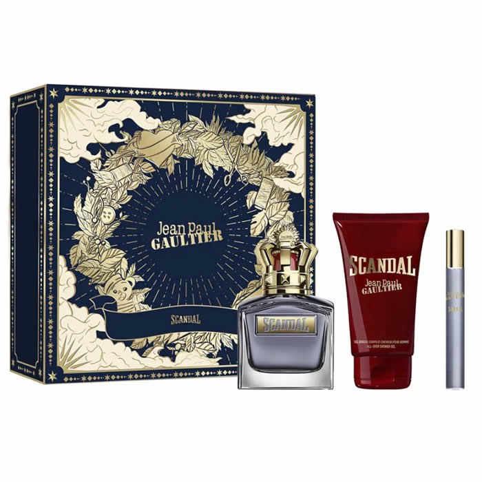 Jean Paul Gaultier Scandal Pour Homme Eau De Toilette Spray 100ml Set 3 Artikel