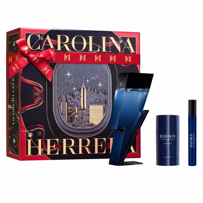 Carolina Herrera Bad Boy Cobalt Eau De Parfum Spray 100ml Set 3 Artikel