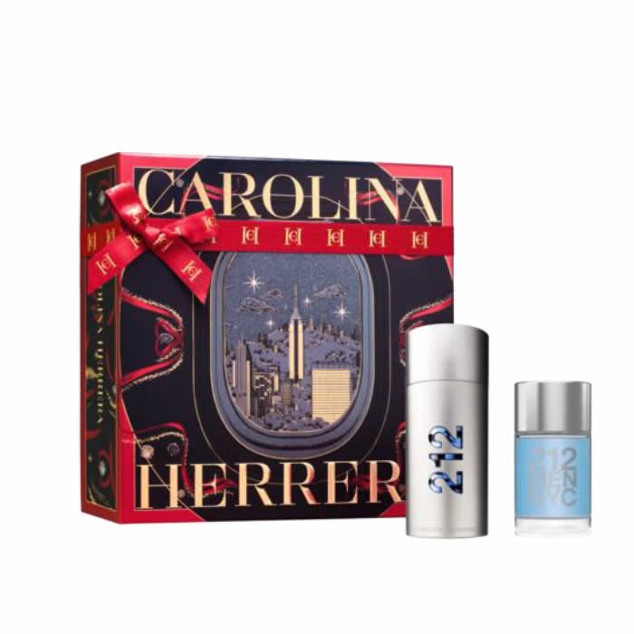 Carolina Herrera 212 Men Eau De Toilette Spray 100ml Set 2 Artikel