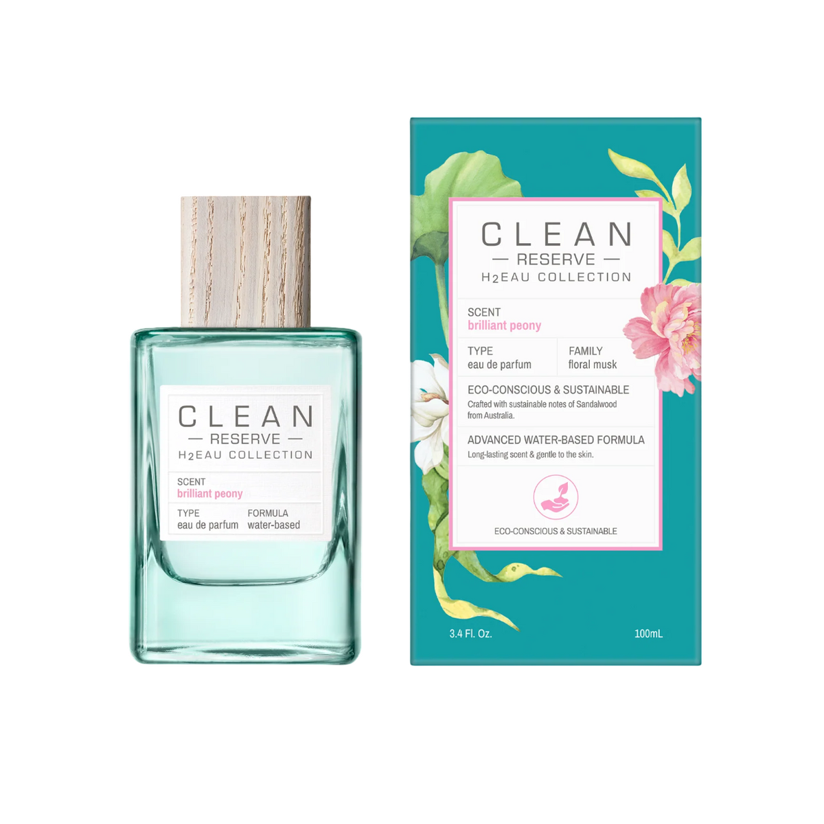 Clean, H2Eau Brilliant Peony, Eau de Parfum, Unisex