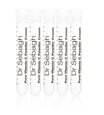 Setzen, Dr Sebagh, Pure Vitamin C Powder Cream, Revitalisierung, Sahne, Für das Gesicht, 5 stk, 1.95 g