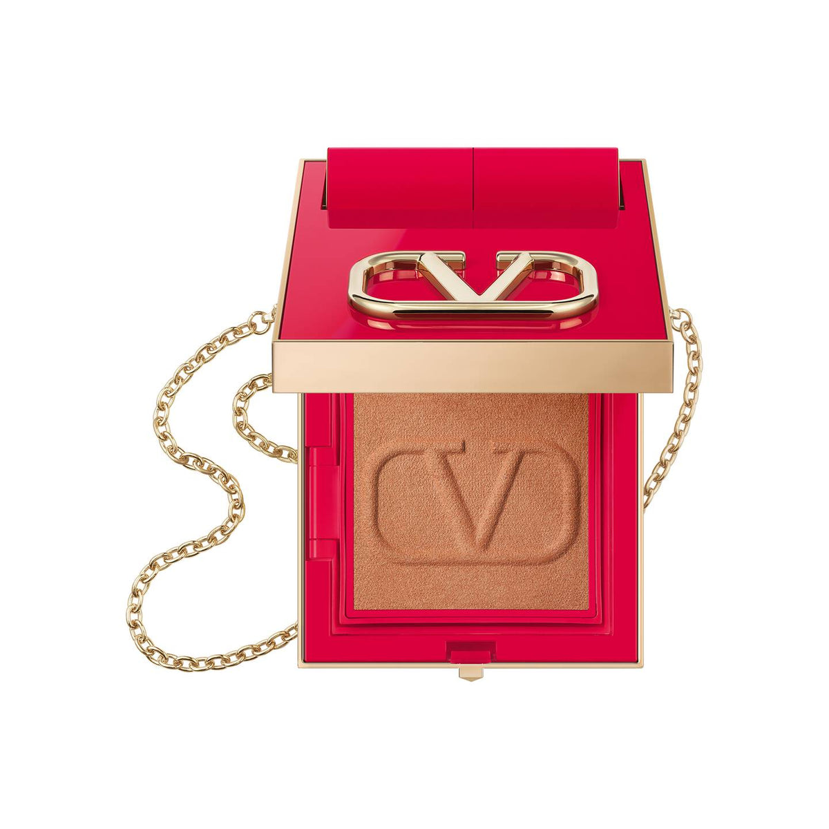 Valentino, Go-Clutch, Glanz, Kompaktpuder, 00, Bronze, 4.2 g